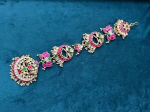 Manya Kundan Hair Braid Accesory (MADE ON ORDER)