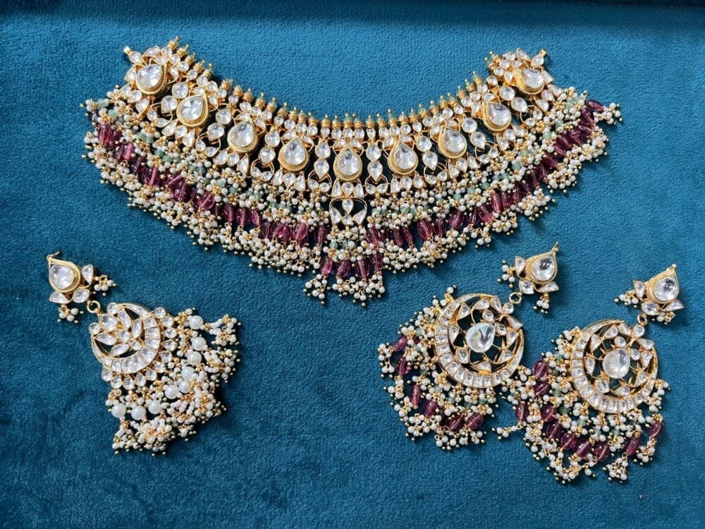 Garima Kundan Necklace set (MADE ON ORDER)
