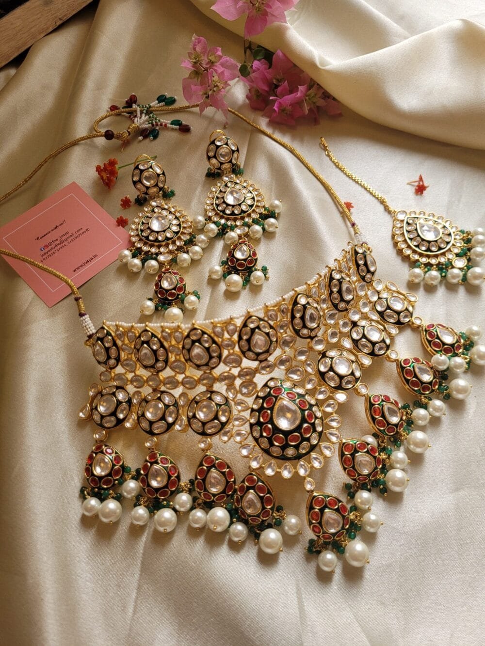 Suhani Polki Bridal Choker Set - Image 2