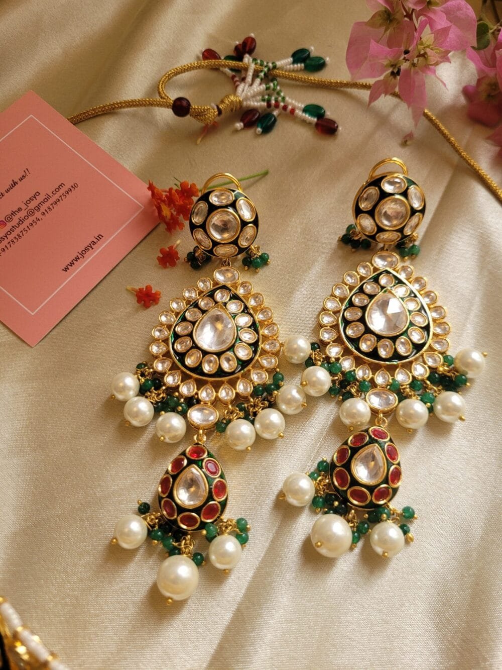 Suhani Polki Bridal Choker Set - Image 7