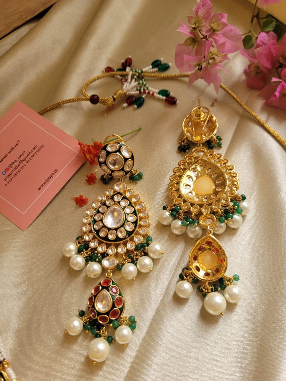 Suhani Polki Bridal Choker Set - Image 8