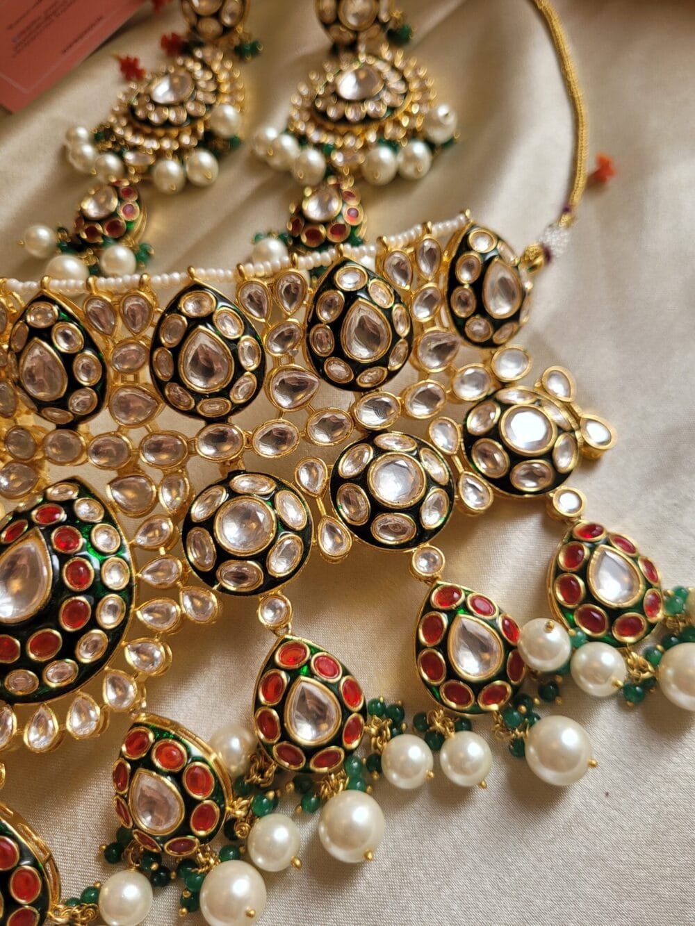 Suhani Polki Bridal Choker Set - Image 10