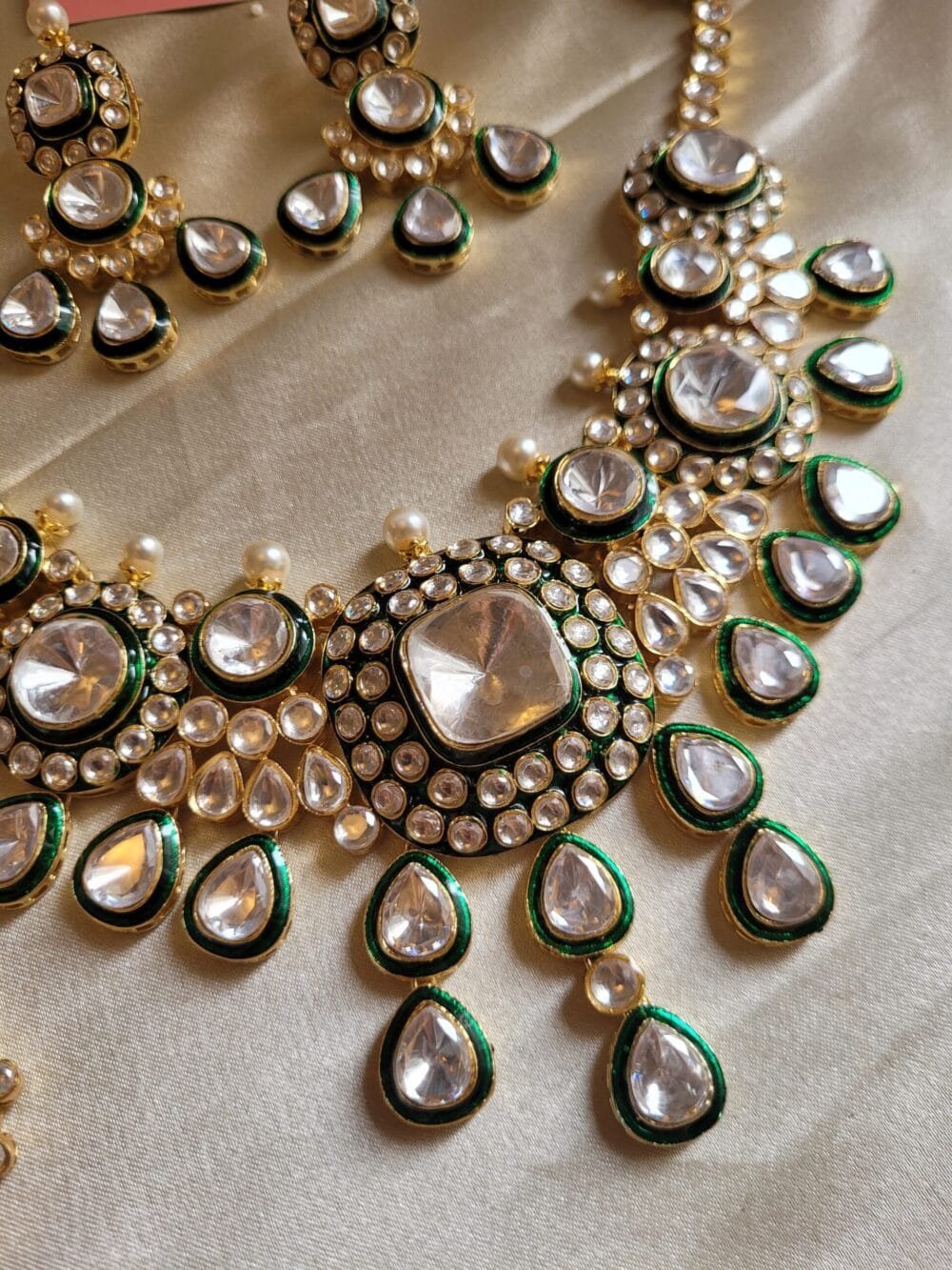 Vinaya Polki Necklace Set - Image 2