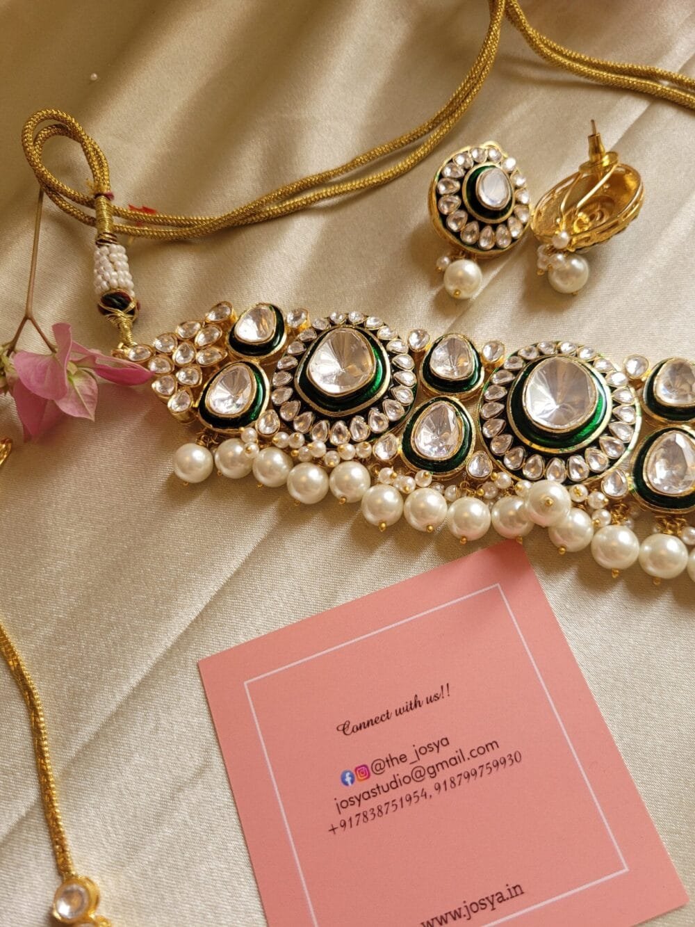 Ishya Polki Choker Set - Image 6