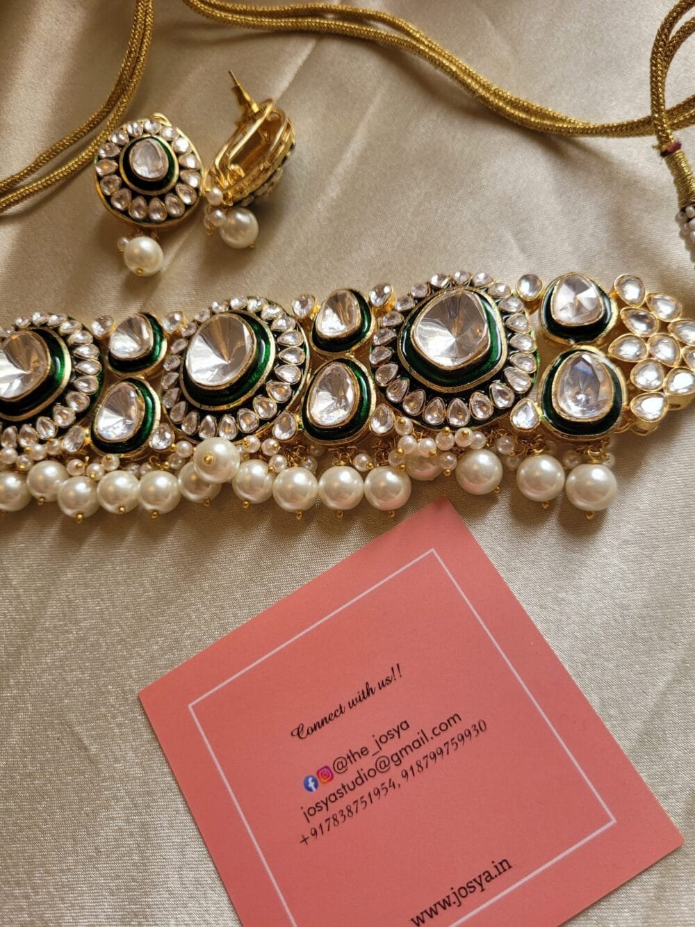 Ishya Polki Choker Set - Image 7