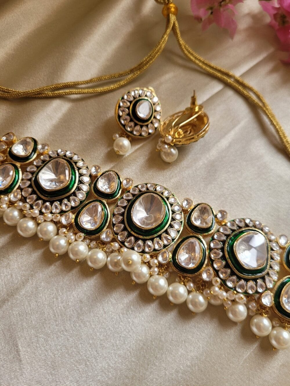 Ishya Polki Choker Set - Image 8