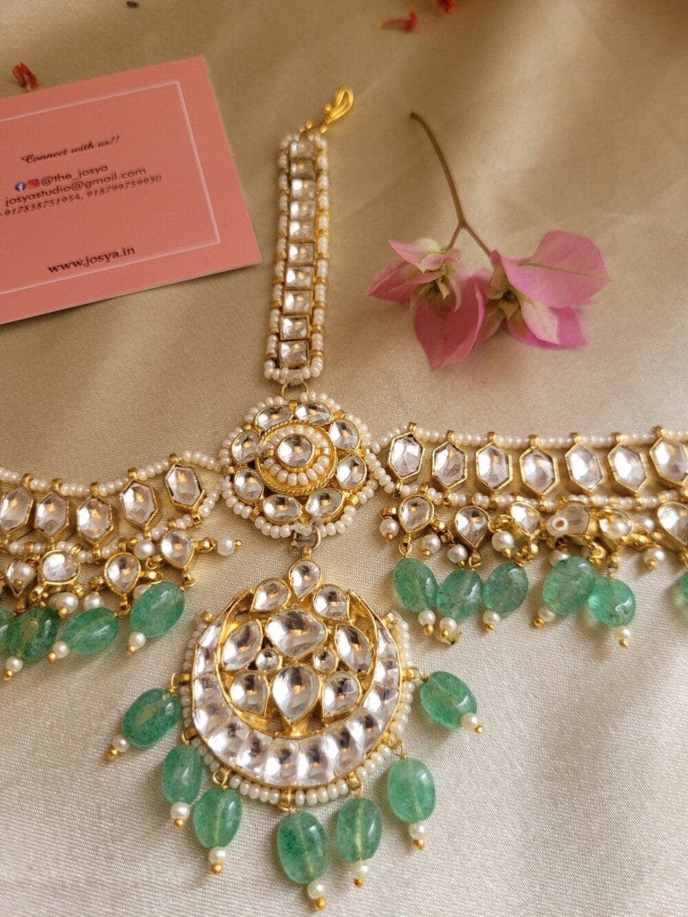 Maahi Kundan Mathapatti (Mint Green) - Image 3