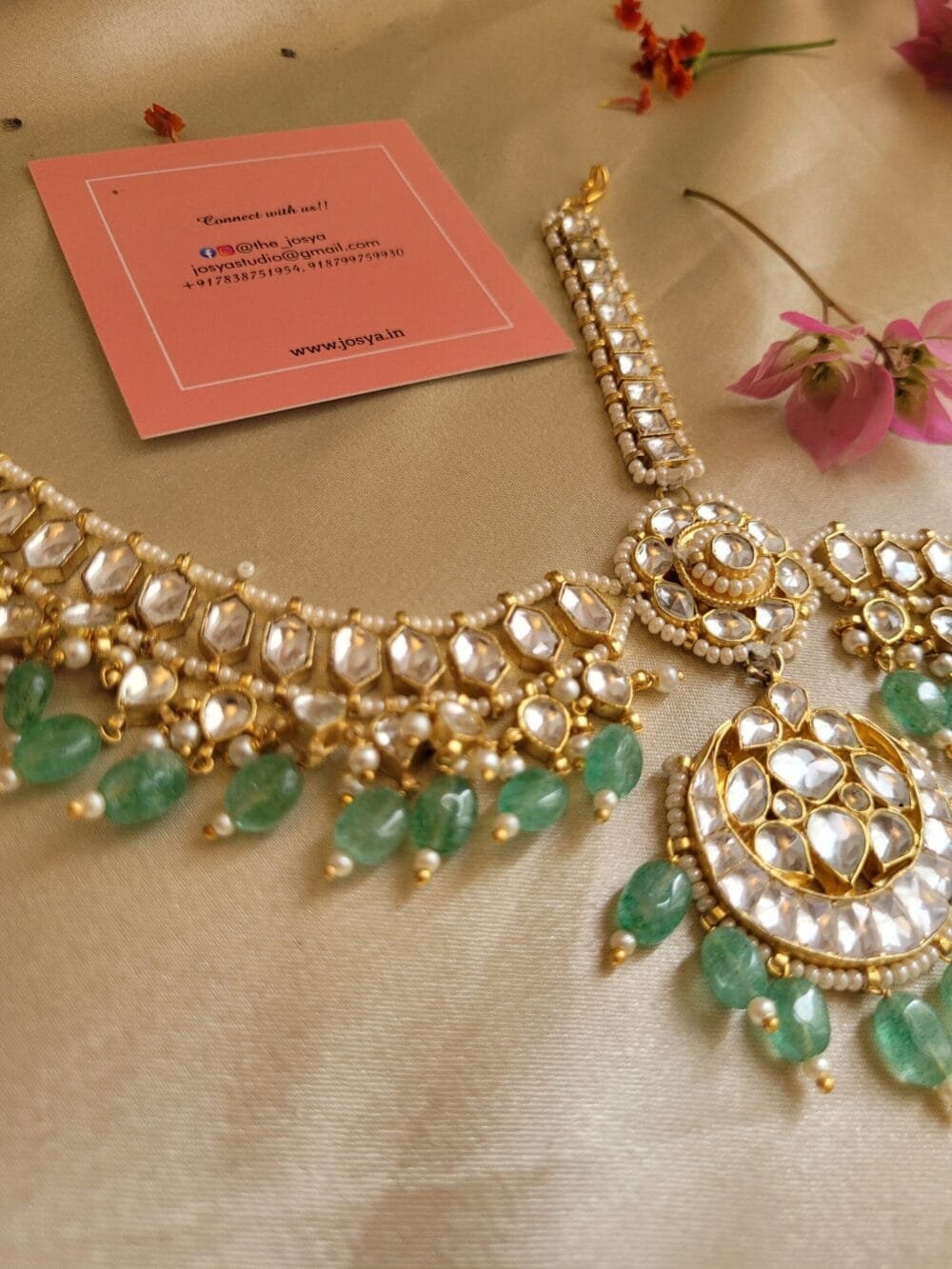 Maahi Kundan Mathapatti (Mint Green) - Image 4