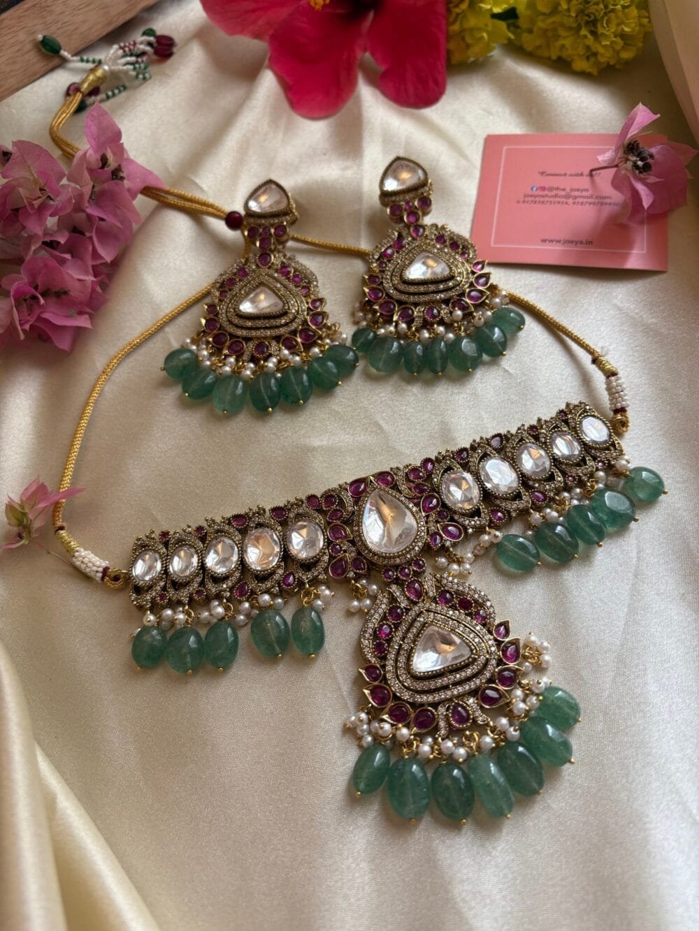 Giva Polki Choker Set - Image 6