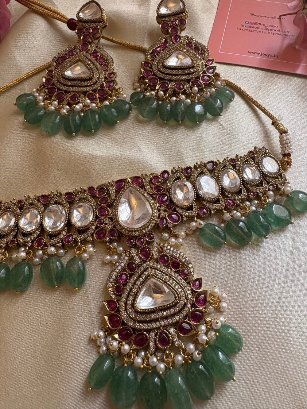 Giva Polki Choker Set - Image 5
