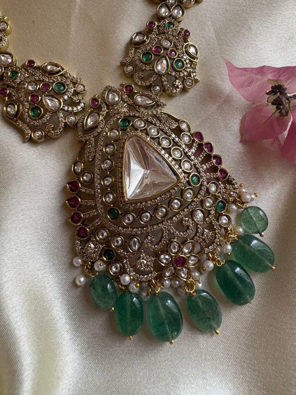 Harini Polki Necklace set - Image 4