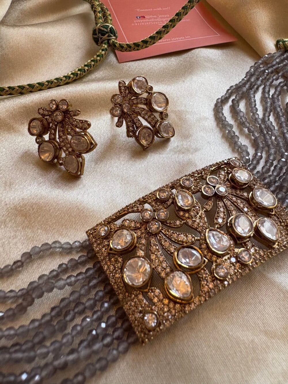 Janya Polki Choker Set - Image 5