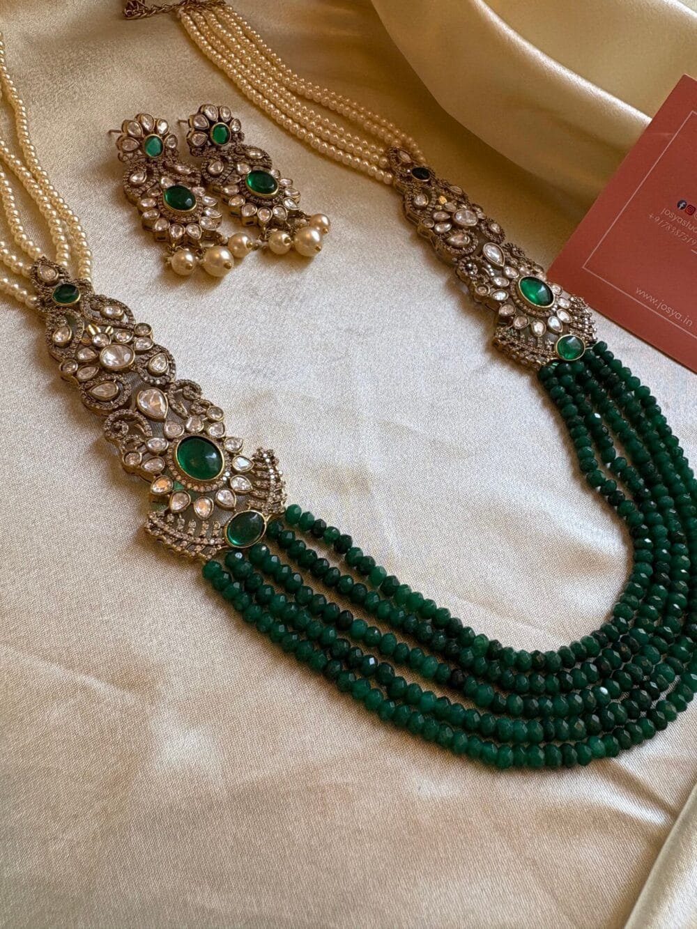Tvisha Polki Necklace Set - Image 5