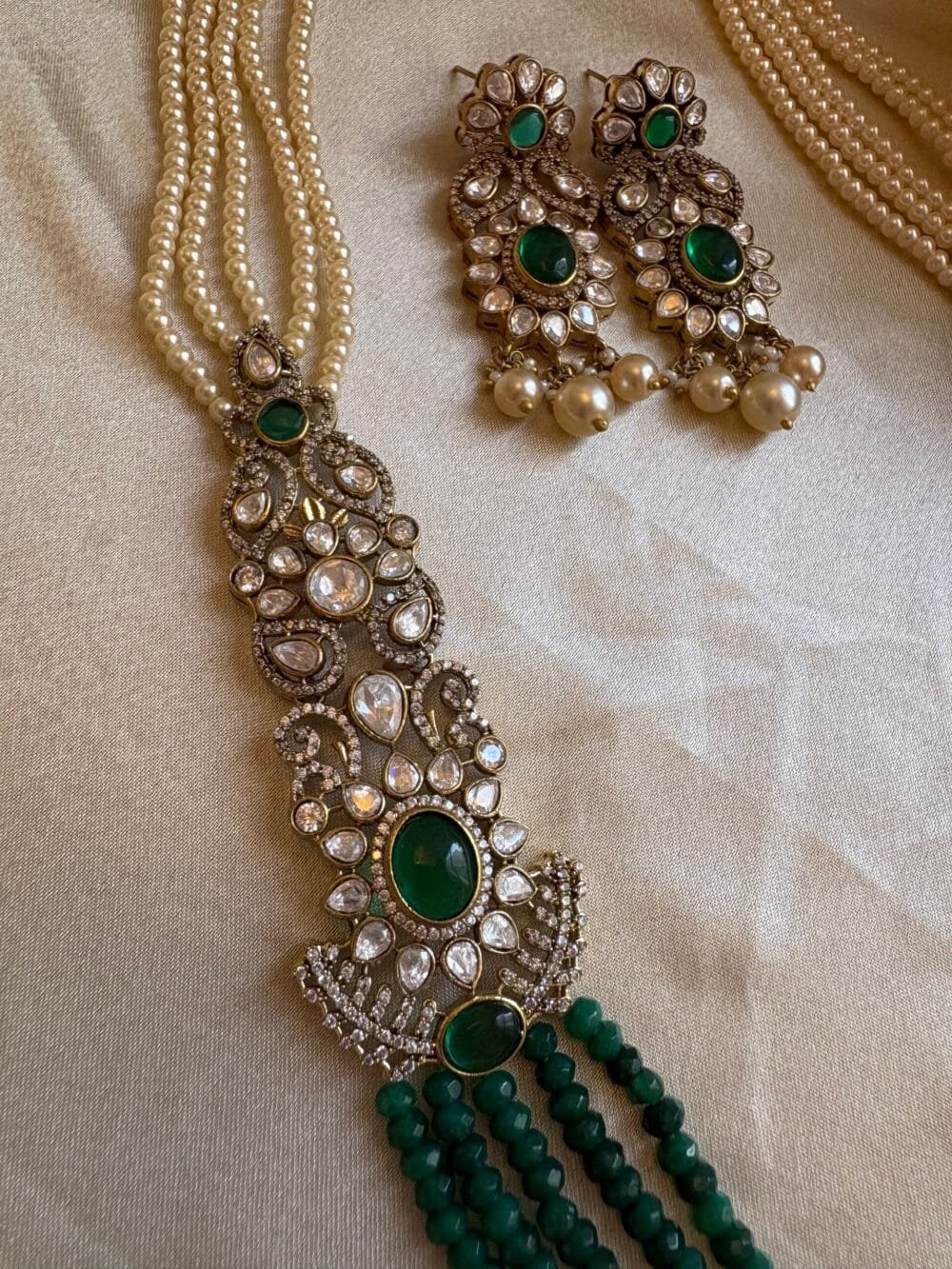 Tvisha Polki Necklace Set - Image 2