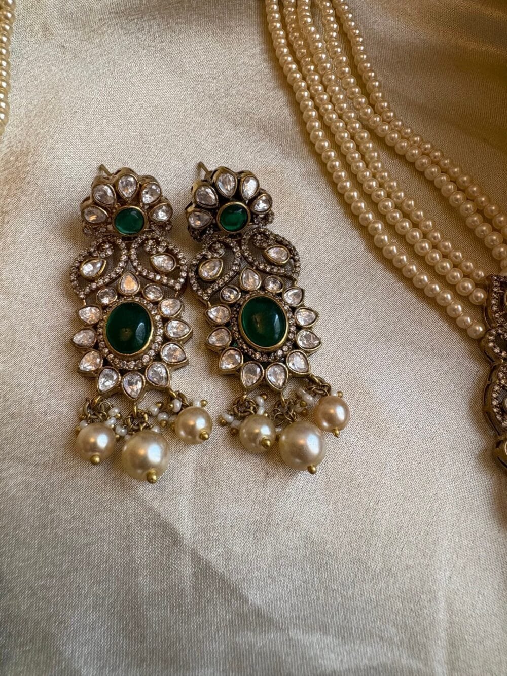 Tvisha Polki Necklace Set - Image 3