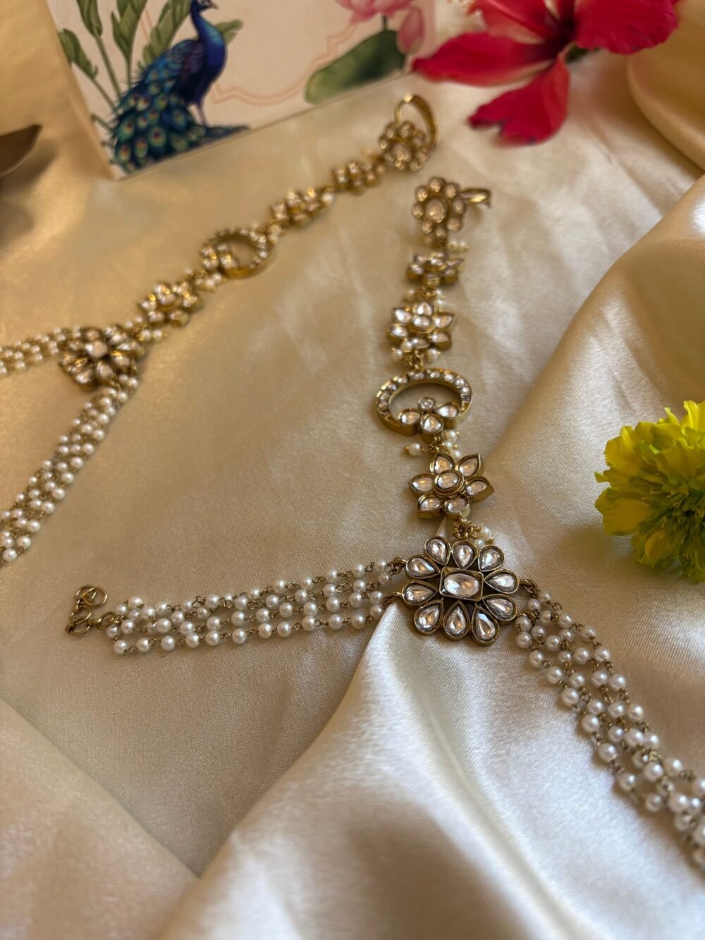 Indu Polki Kundan Hathphool - Image 5