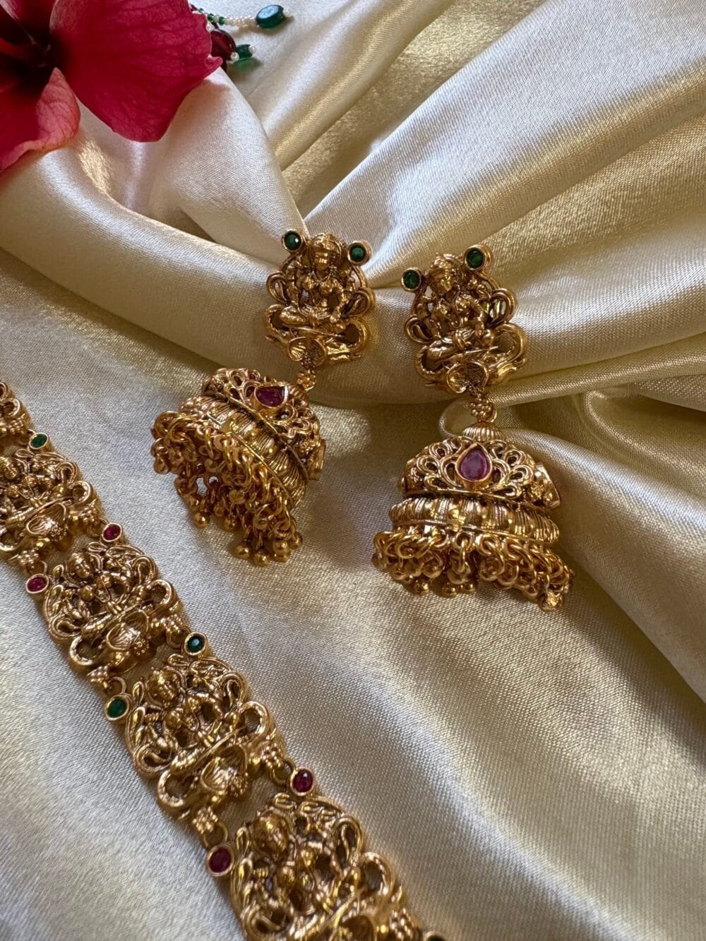 Ramaa Antique Temple Necklace Set - Image 3