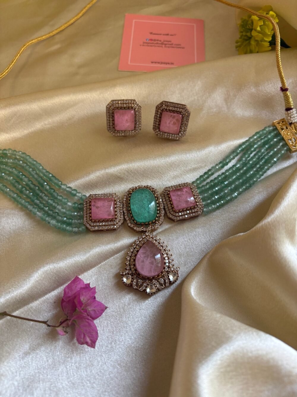 Aarohi Polki Choker Set - Image 6