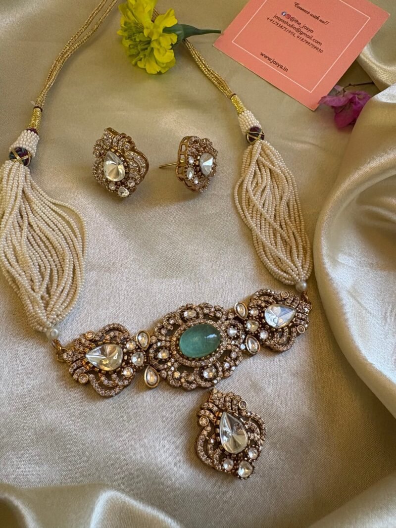 Adhira Polki Choker Set