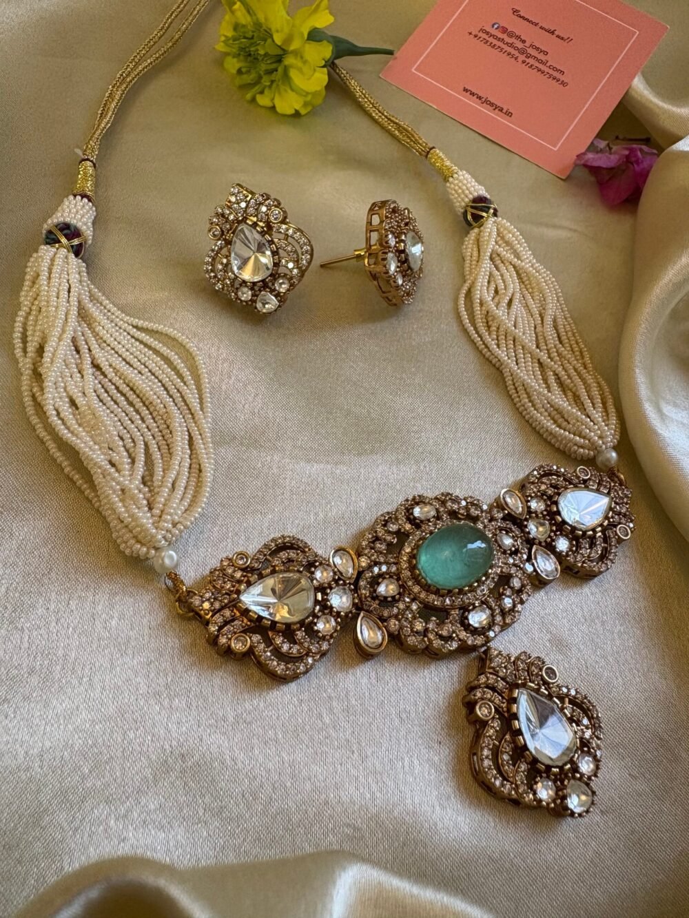Adhira Polki Choker Set - Image 2