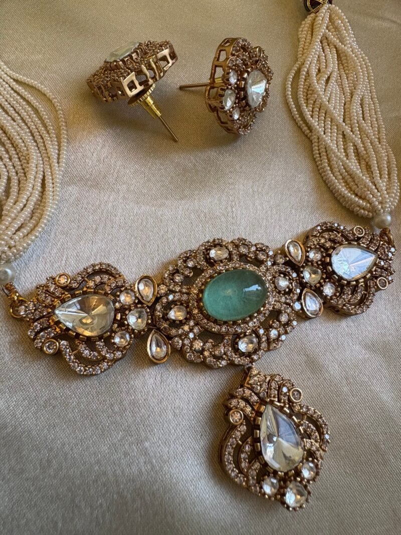 Adhira Polki Choker Set - Image 8
