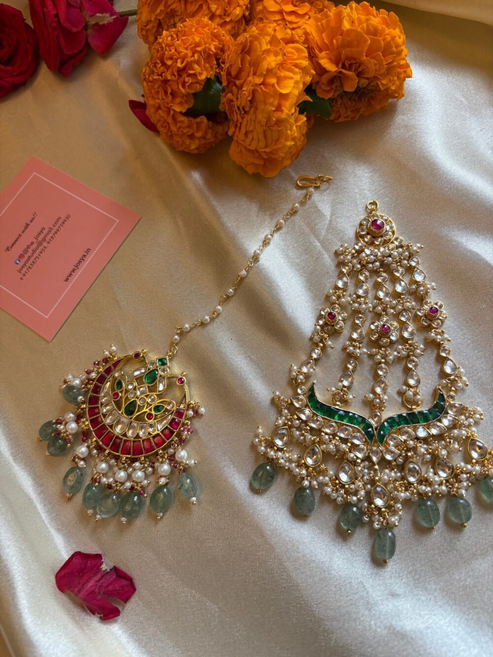 Ahalya Colored Maangtikka with Passa