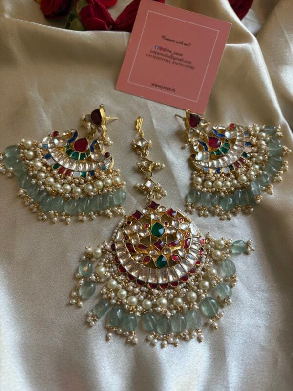 Sundari Kundan Maangtika & Earring Set