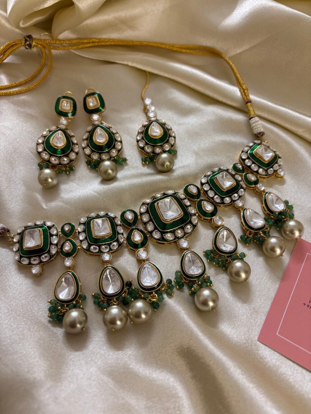 Aapti Polki Choker Set - Image 10