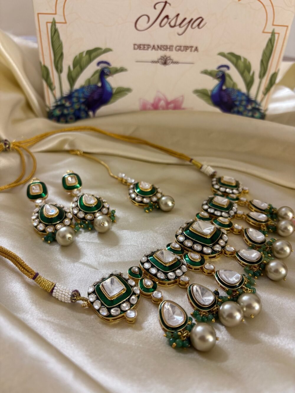 Aapti Polki Choker Set - Image 9
