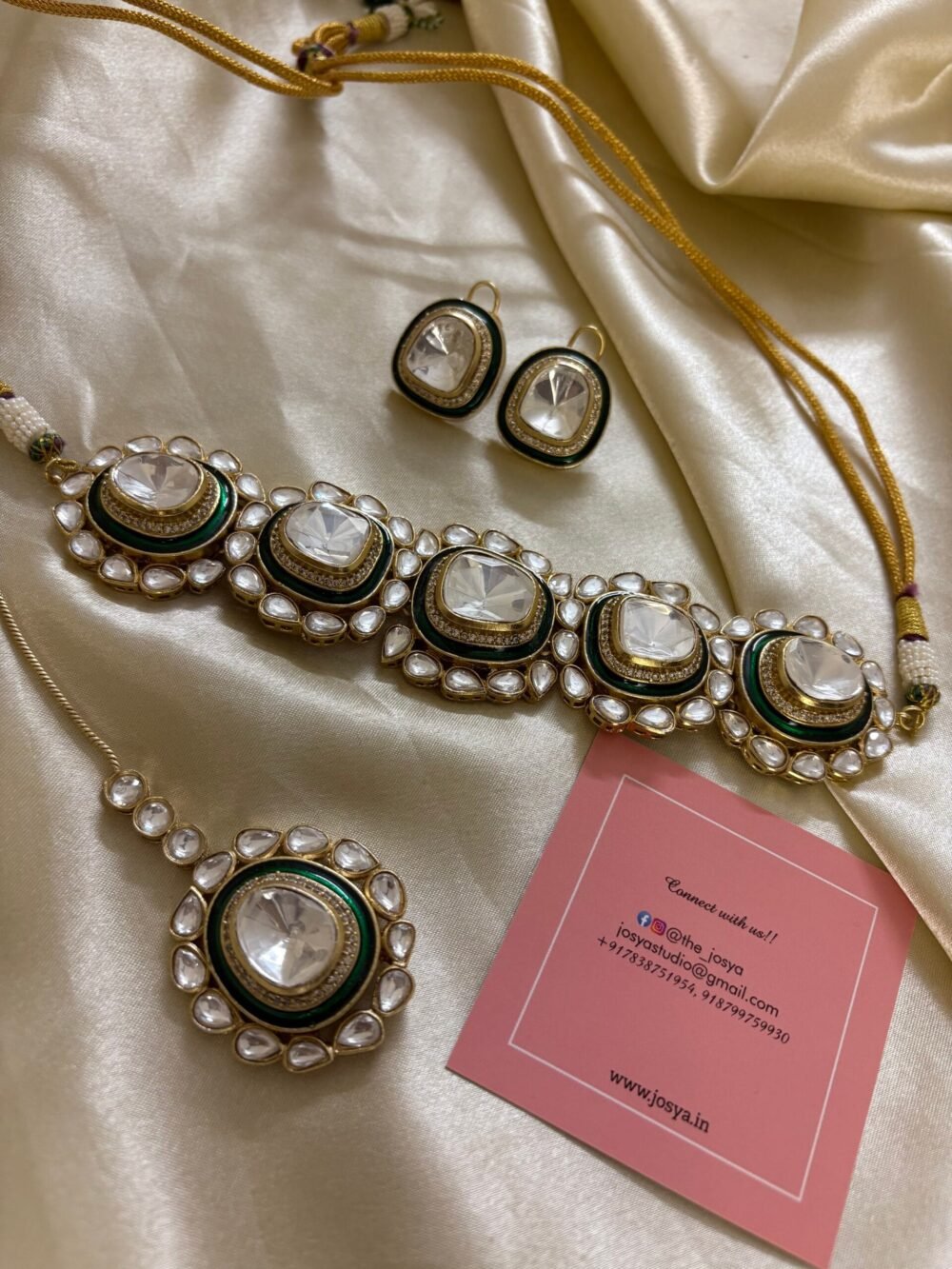 Aavani Polki Choker Set - Image 2
