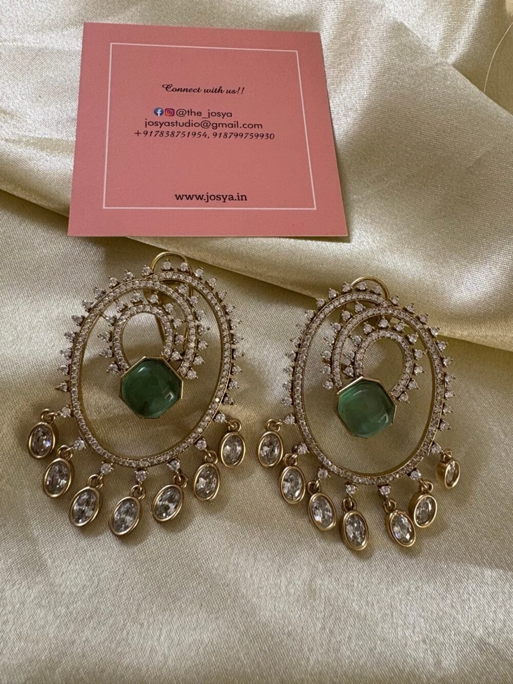Tiya American Diamond Earrings