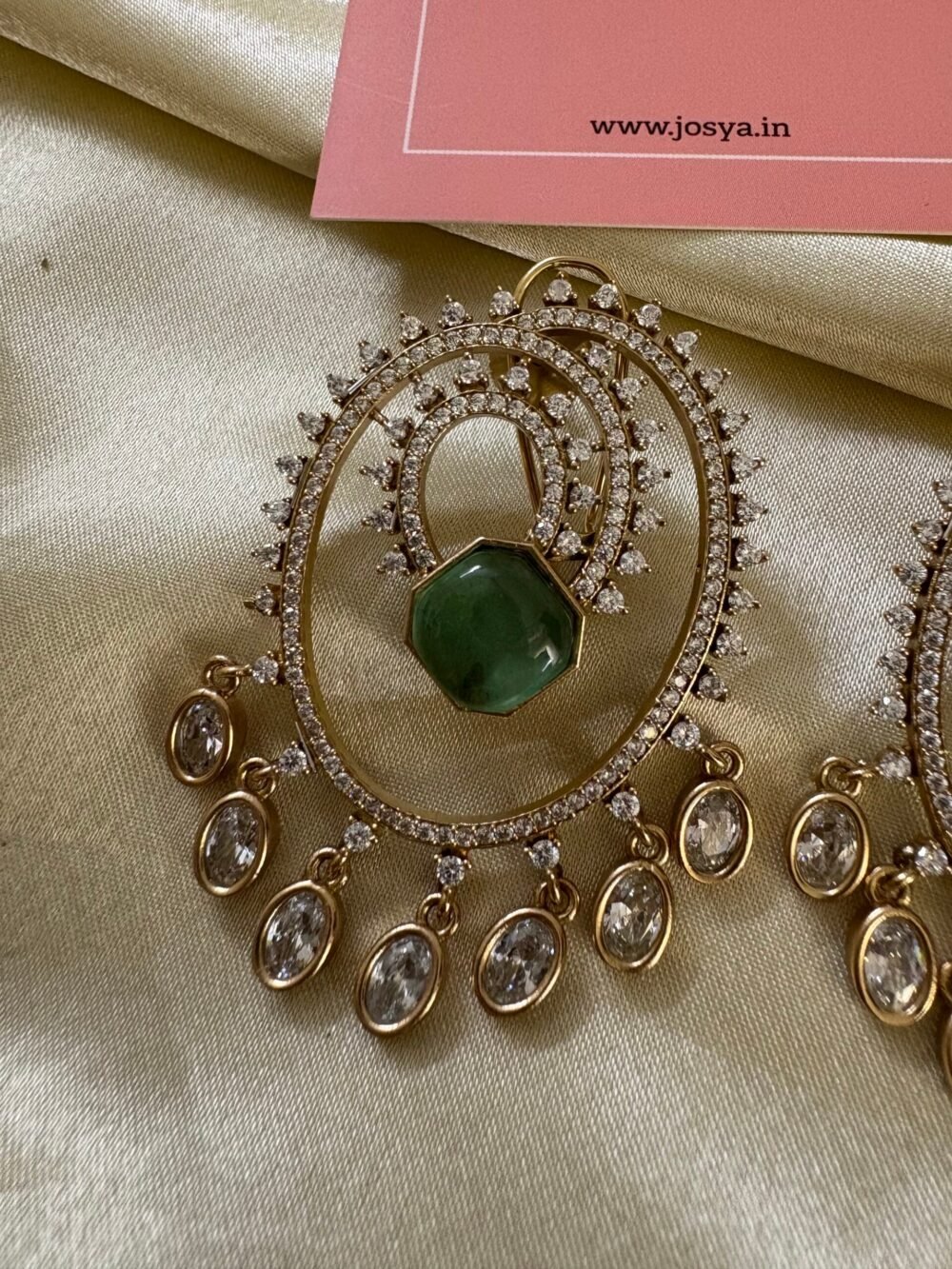 Tiya American Diamond Earrings - Image 3