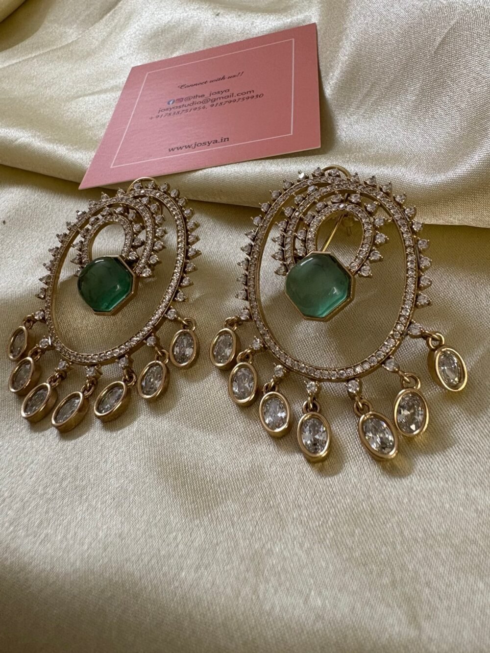 Tiya American Diamond Earrings - Image 5