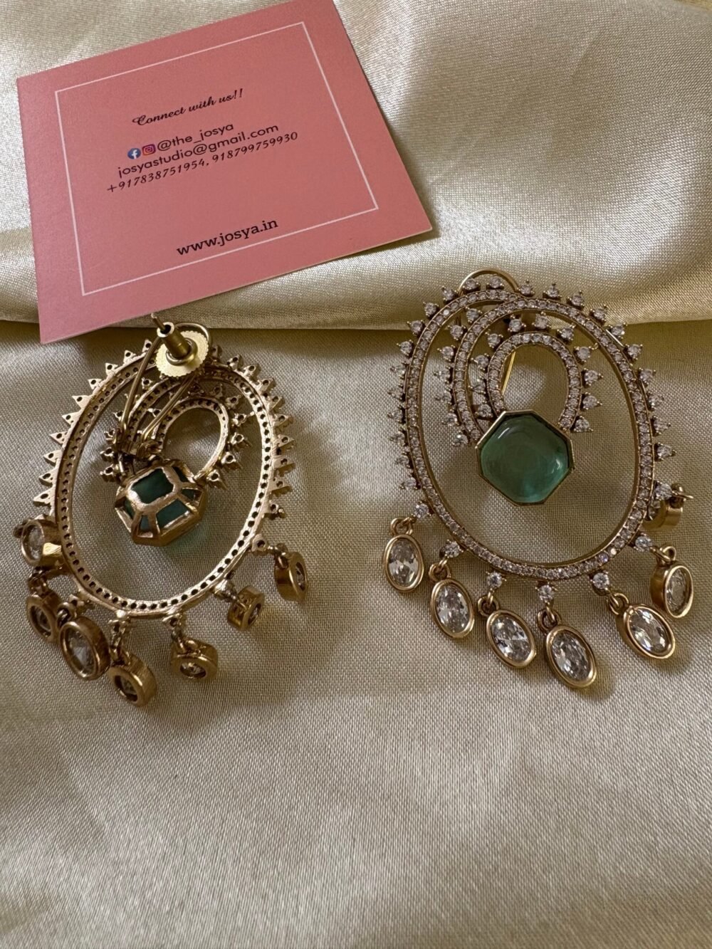 Tiya American Diamond Earrings - Image 4