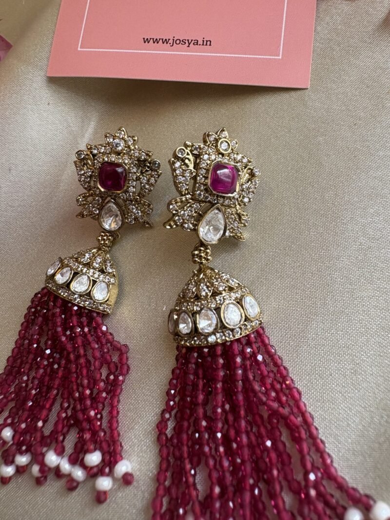 Rubylee Polki Earrings - Image 5
