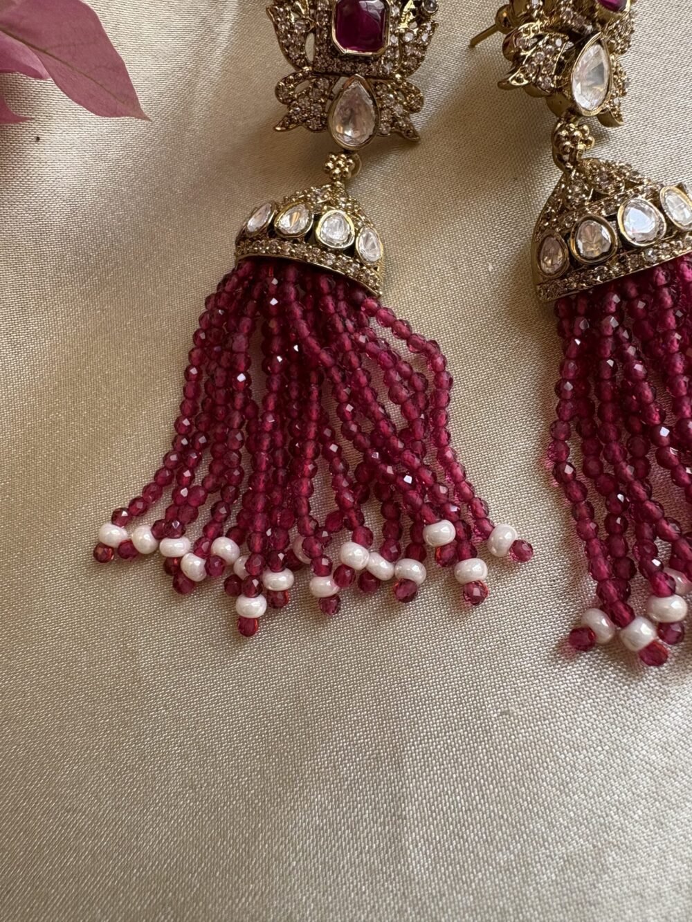 Rubylee Polki Earrings - Image 4