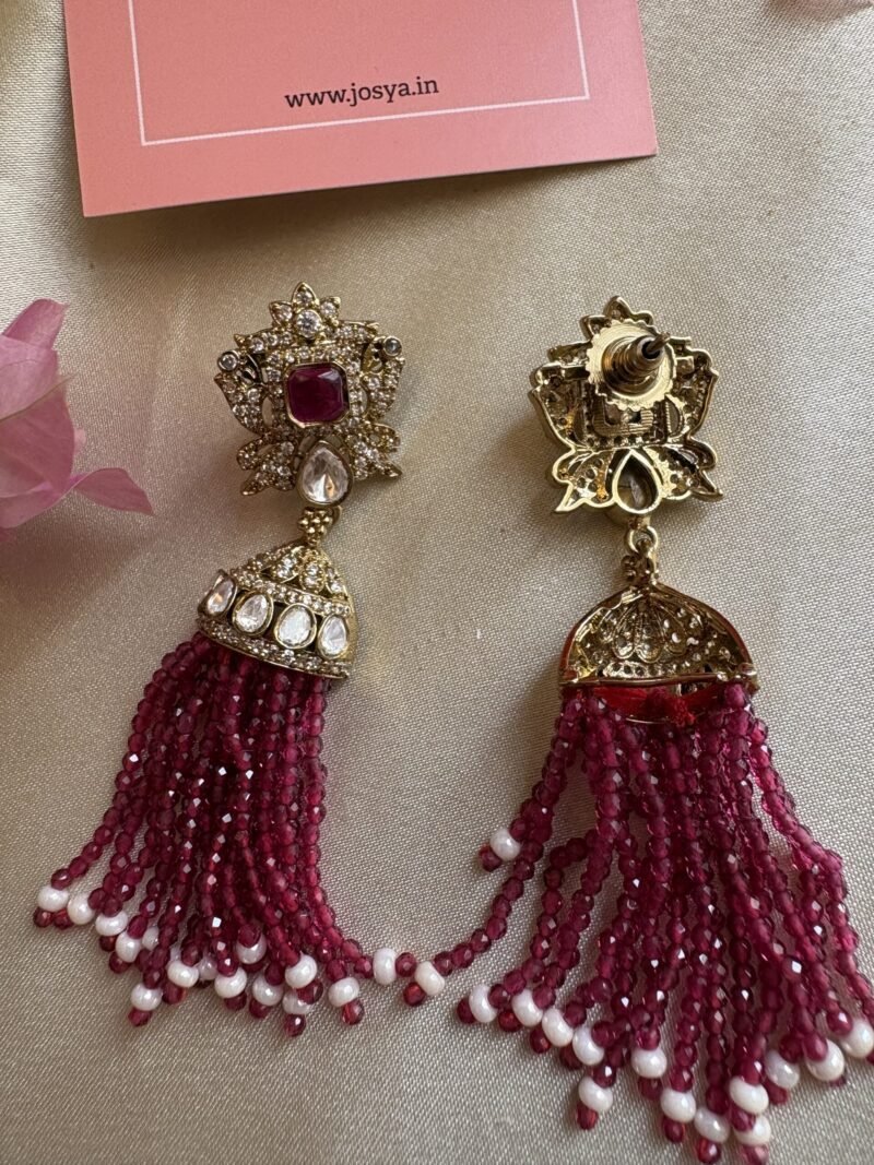 Rubylee Polki Earrings - Image 3