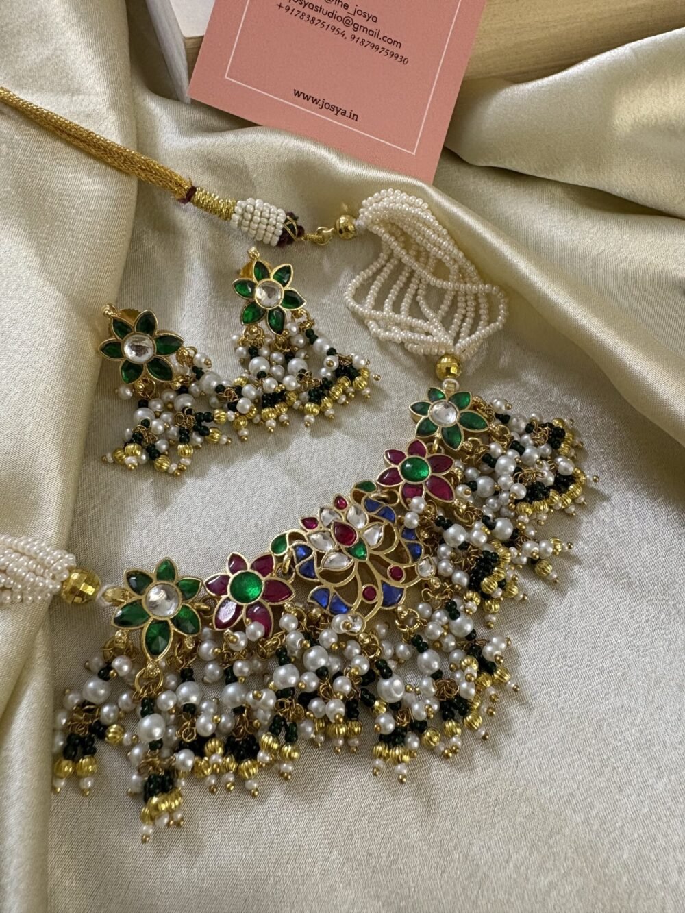 Kamala Kundan Choker Set - Image 7