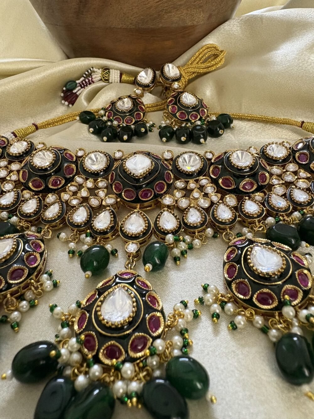 Vasundhara Polki Choker Set - Image 8
