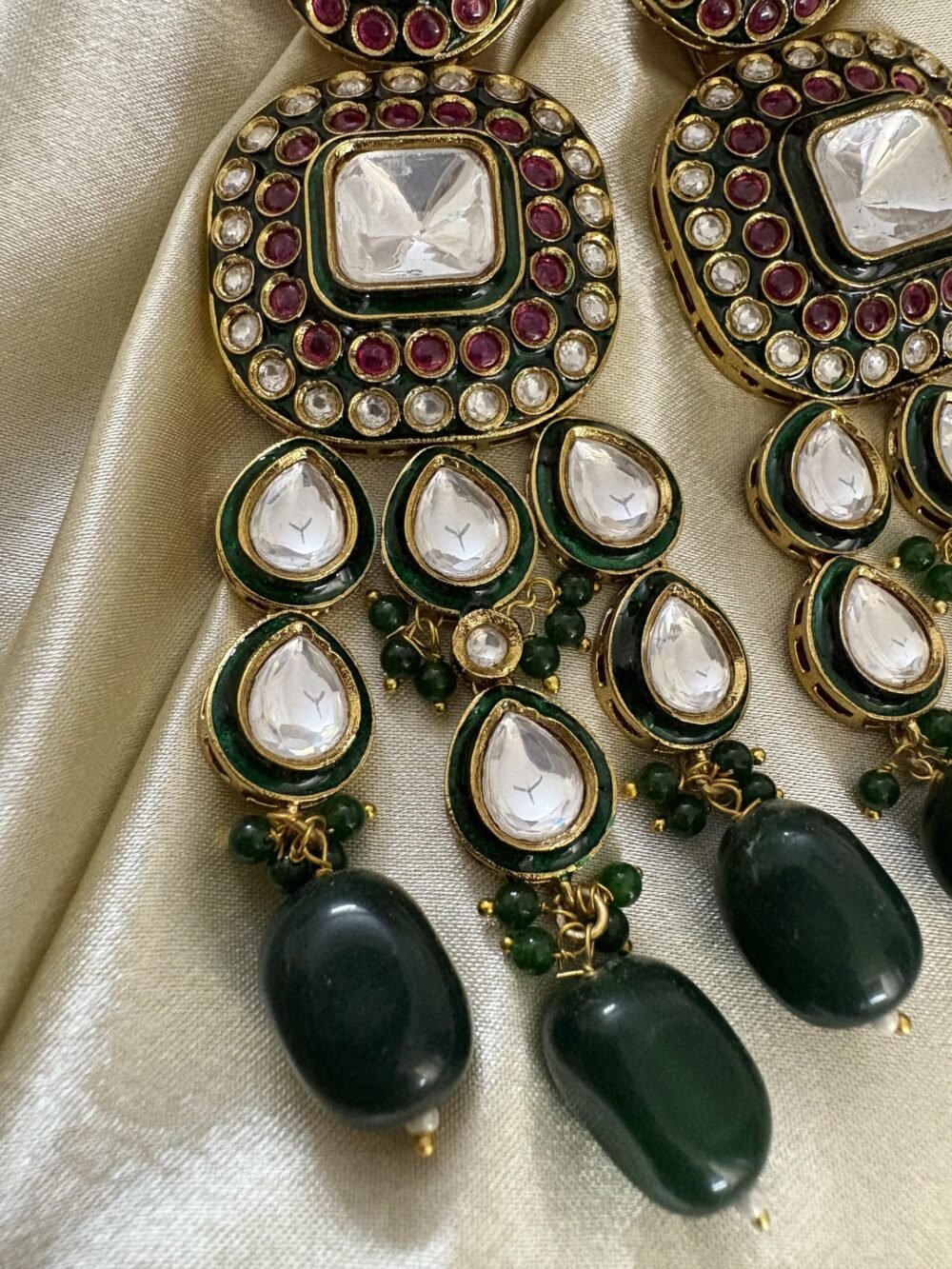 Kshiti Polki Necklace Set - Image 4