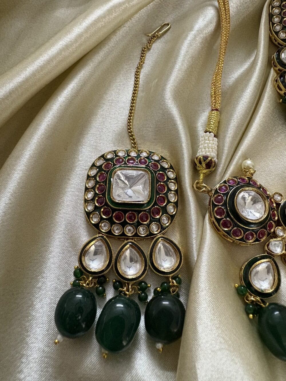 Kshiti Polki Necklace Set - Image 5