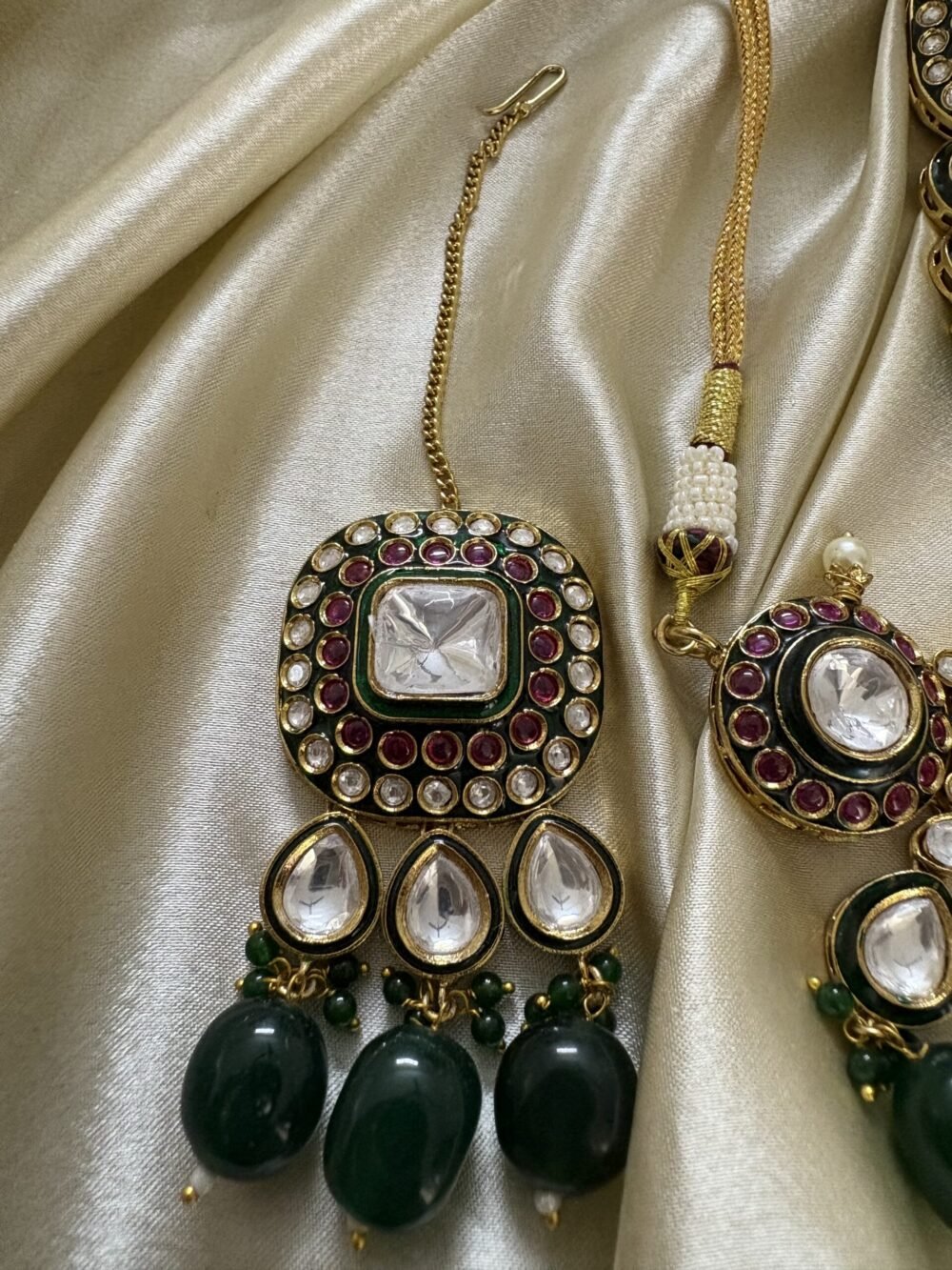Kshiti Polki Necklace Set - Image 6
