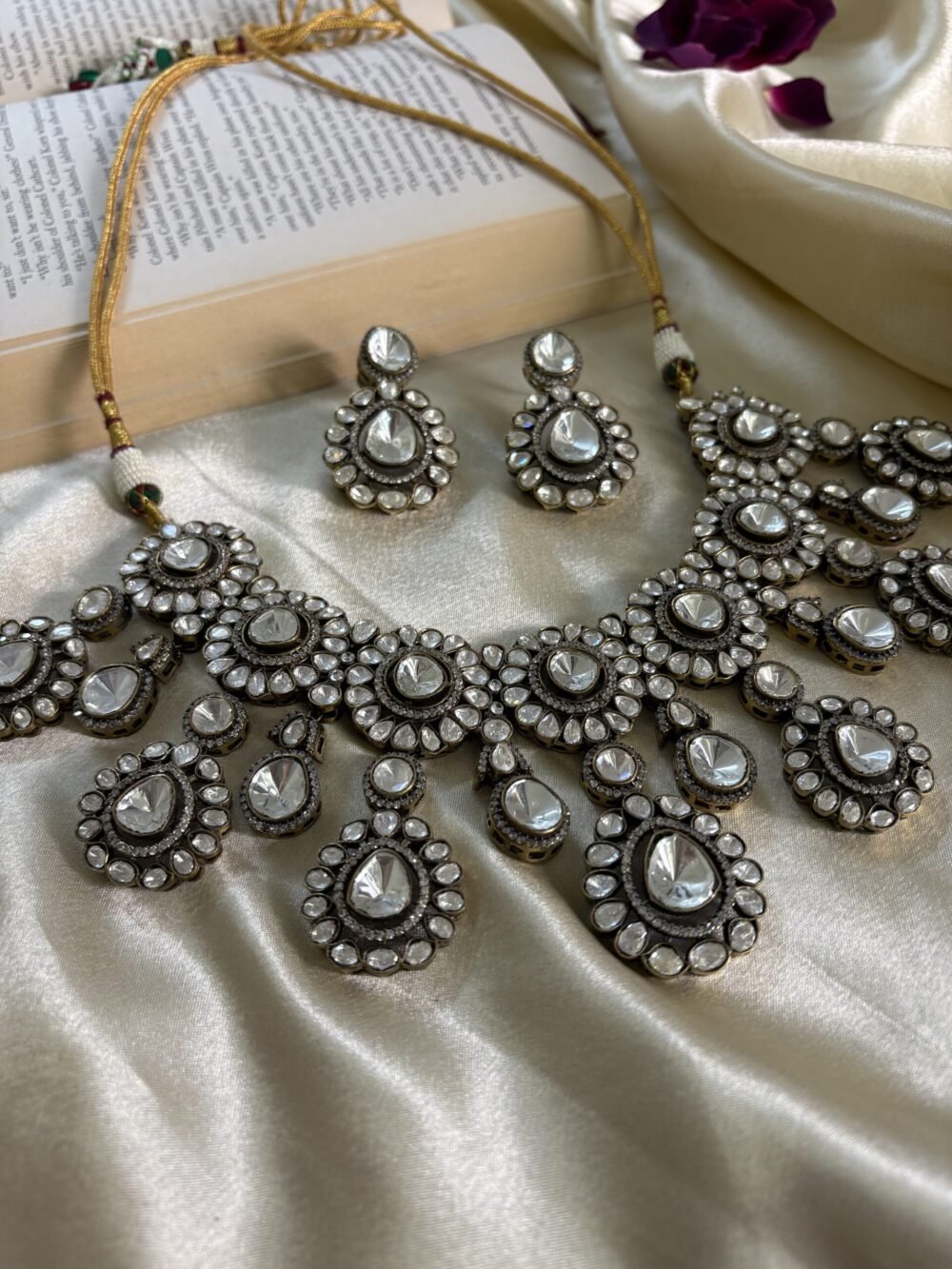 ​​Varshini Polki Necklace Set - Image 7