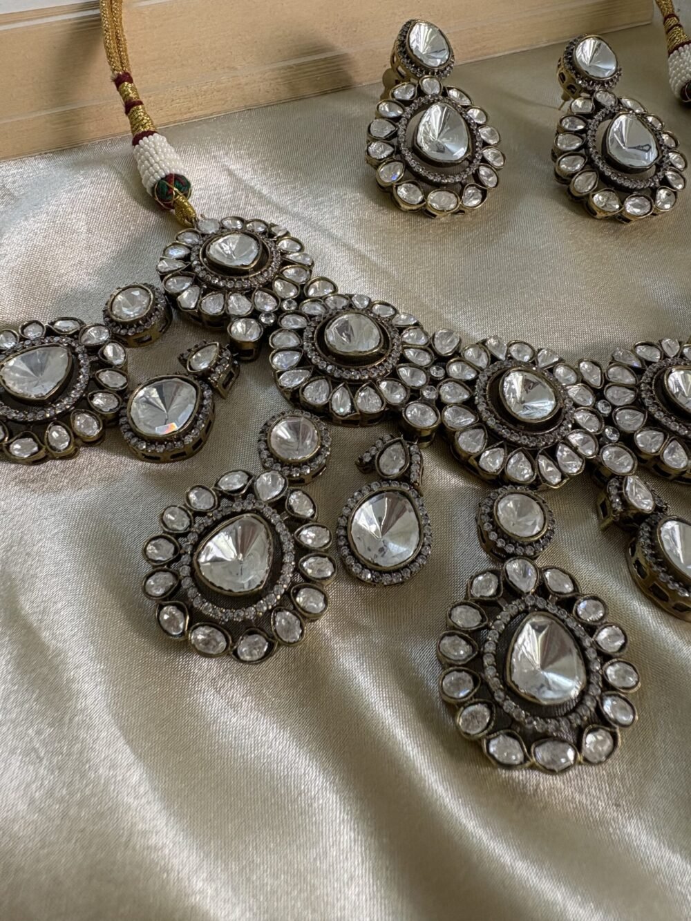 ​​Varshini Polki Necklace Set - Image 3