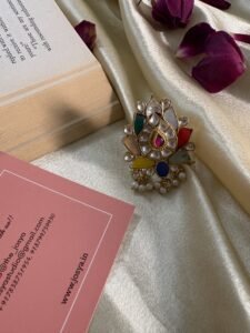 Annapurna Navratan Kundan Ring