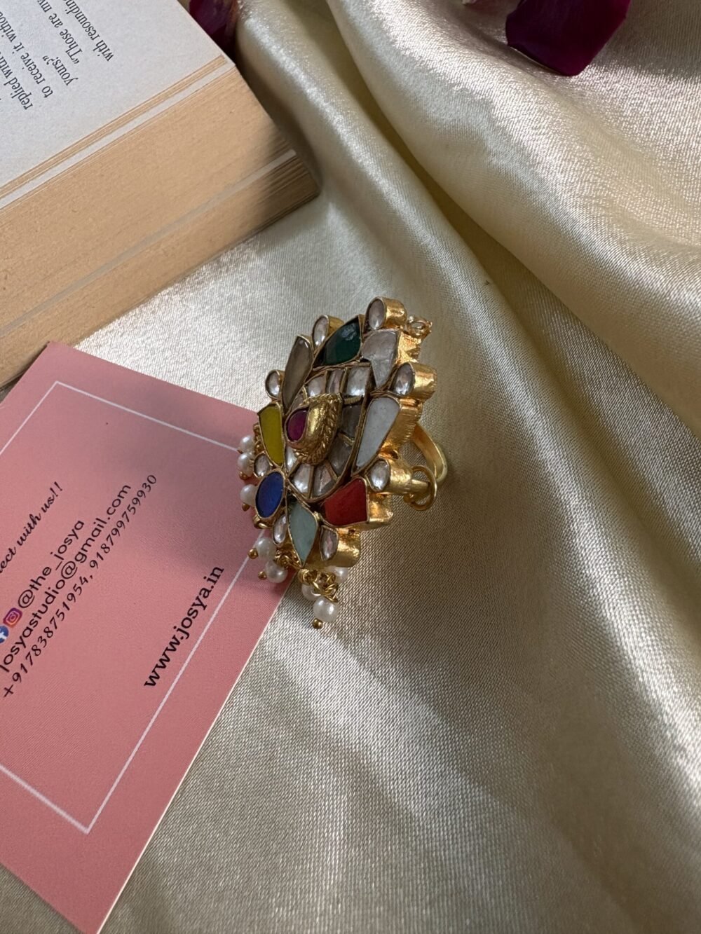 Annapurna Navratan Kundan Ring - Image 3