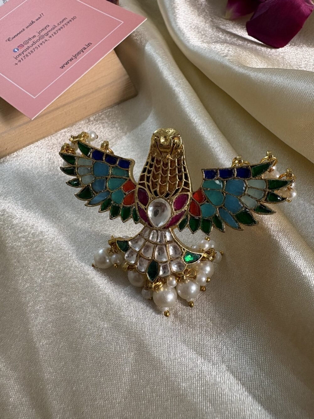 Arnie Big Size Kundan Ring - Image 2