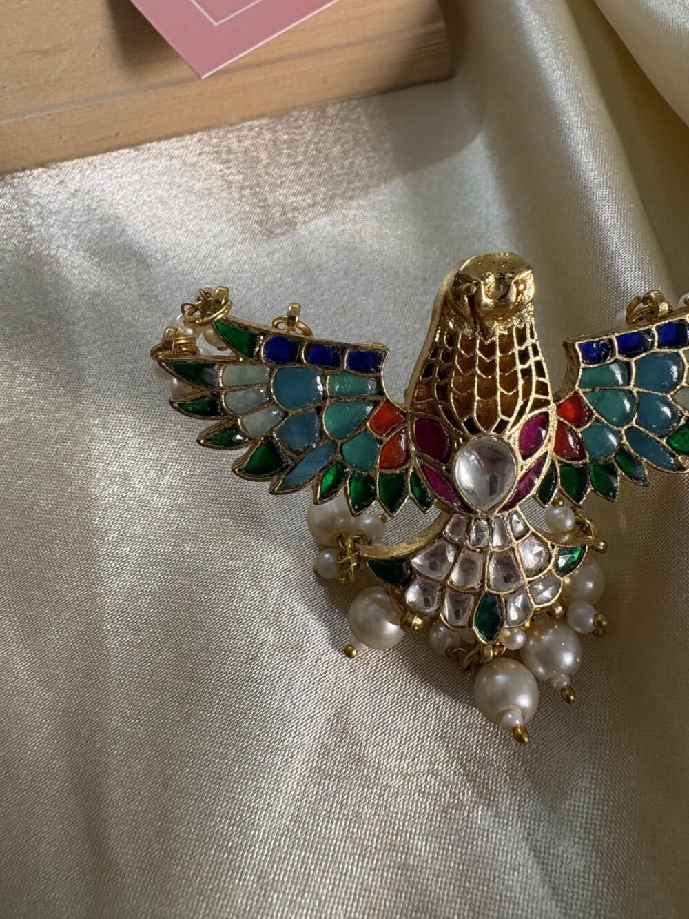 Arnie Big Size Kundan Ring - Image 3