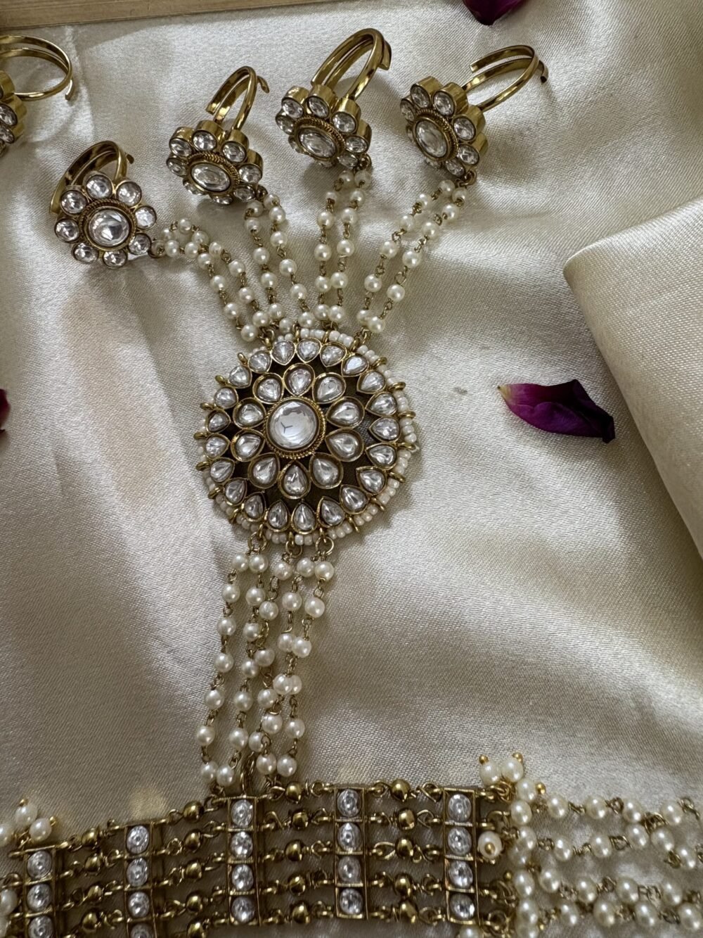 Ananya Polki Kundan Hathphool - Image 4