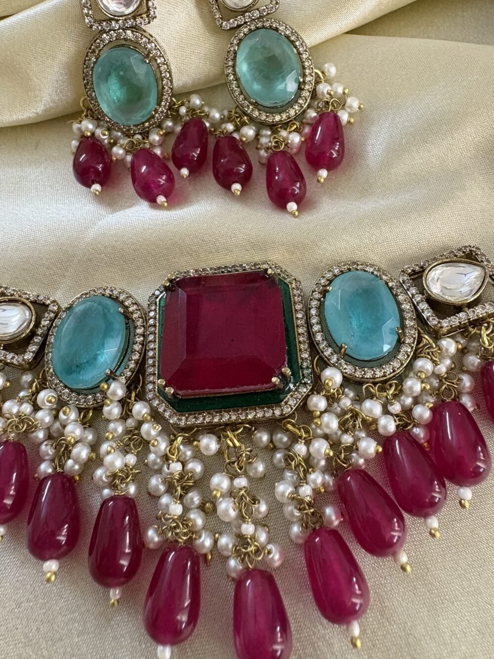 Aadrika Polki Choker Set - Image 2